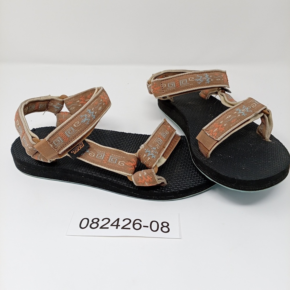 Teva Original Universal Tan Geometric Strappy Sport Sandals 1003987 Womens 7
